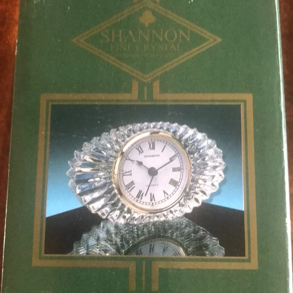Shannon Crystal Symmetry Clock NIB